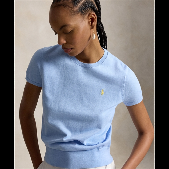 Polo Ralph Lauren Short Sleeve Crewneck Sweater, Blue